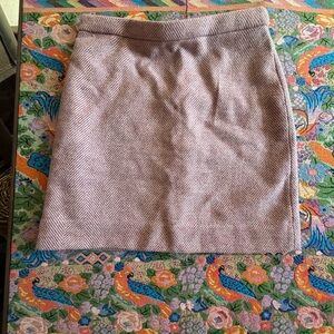 J. Crew Pink Herringbone Pencil Skirt